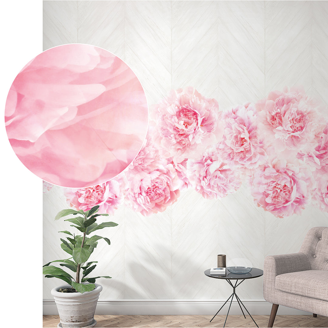 Wallpaper-Panel Roses Paneling 3 pcs. for Bedroom Living Room Kitchen 1.59x2.7m Smart Art Easy