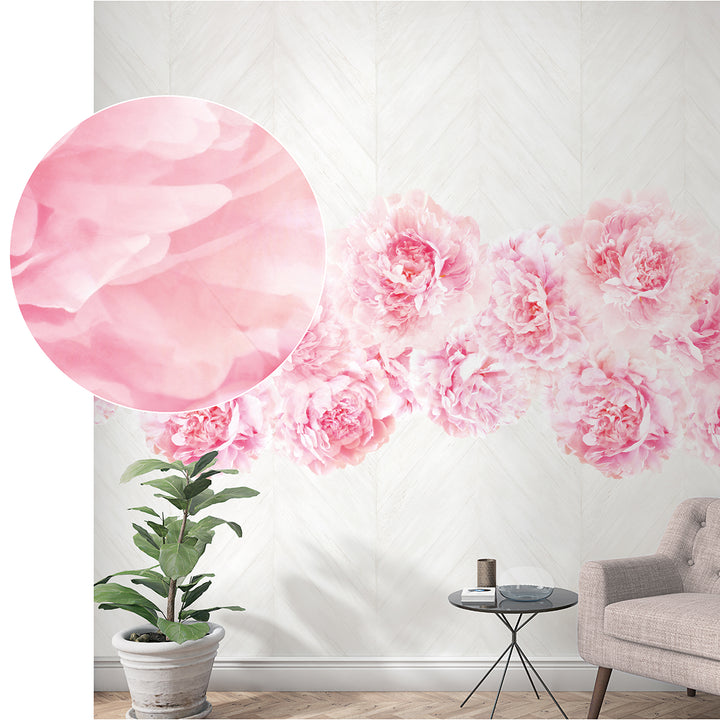 Wallpaper-Panel Roses Paneling 3 pcs. for Bedroom Living Room Kitchen 1.59x2.7m Smart Art Easy
