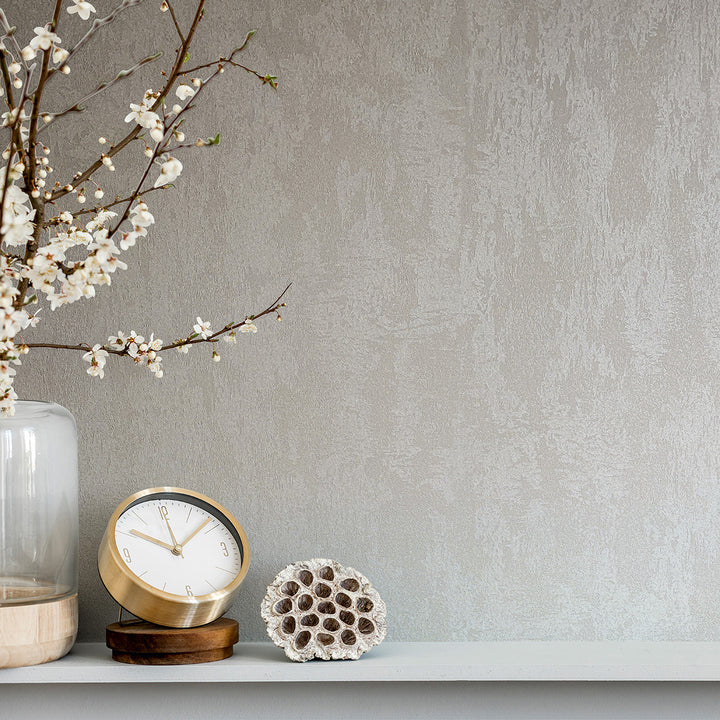 Silk Effect Wallpaper City Shine 0.53x10.05 m for Bedroom Living Room Satin Beige