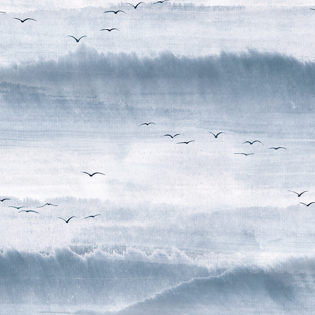 Високоустойчив Винилов Тапет Носталгия Синьо Каракас