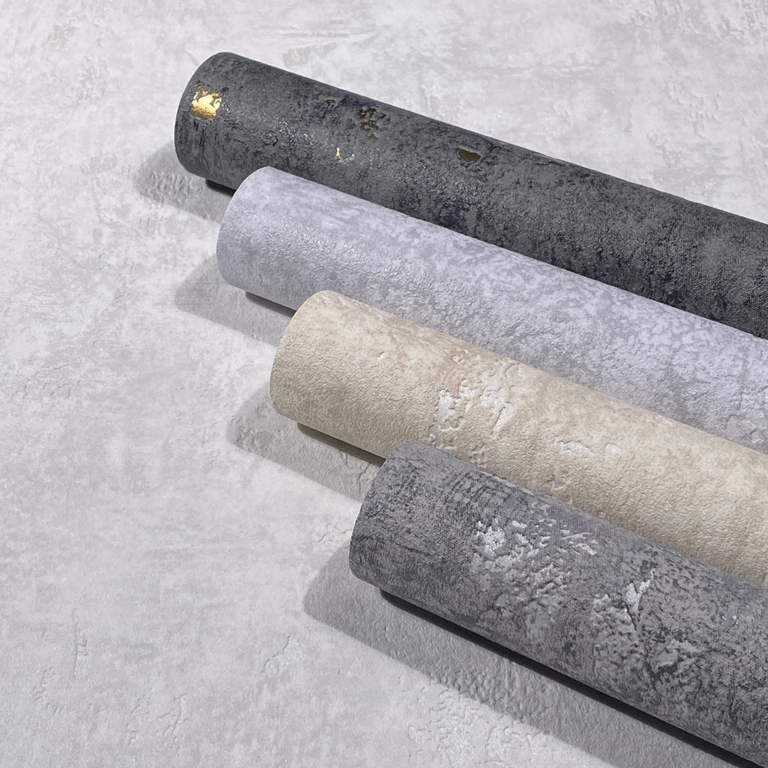 Highly durable Wallpaper Concrete Cream Gray for Living Room Bedroom 0.53x10.05 m Jackie