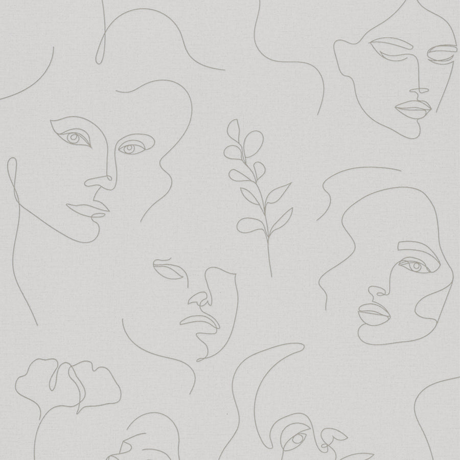 Високоустойчив Винилов Тапет Лица Бежово Каракас