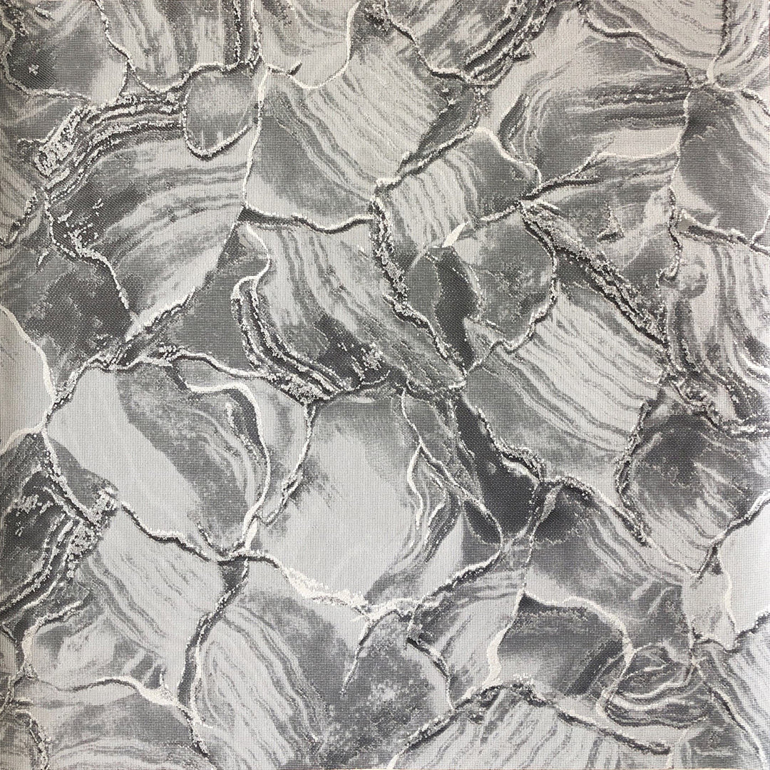Vinyl Embossed Wallpaper Dark Grey Stone Malachite for Bathroom Kitchen Corridor 53 cm/10.05 m Bestseller 4