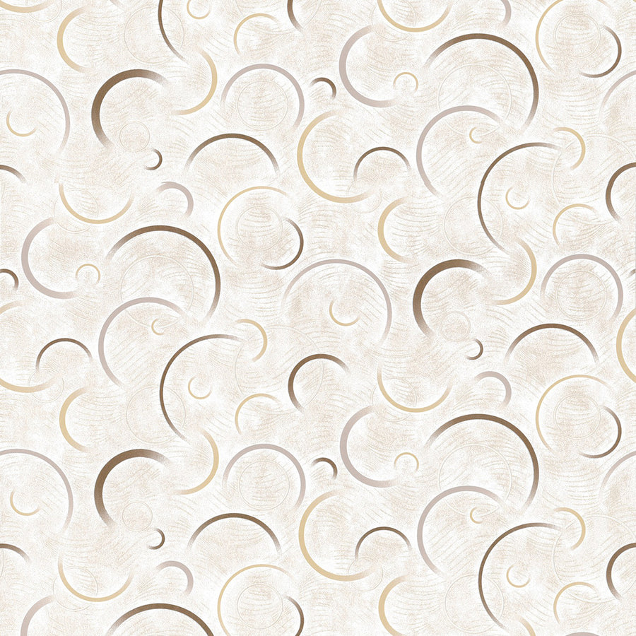 Винилов релефен Тапет Кръгове Беж за Кухня Хол Бестселър 4
