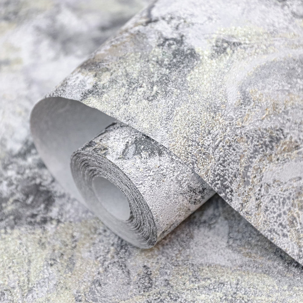 Тапет Бестселър 5 арт мазилка сиво-златно