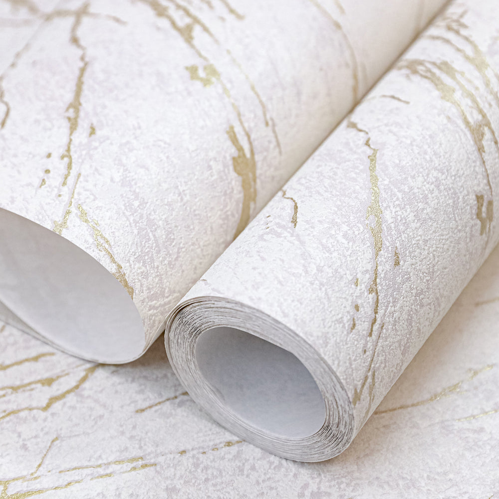 Тапет Бестселър 5 бежова мазилка златно