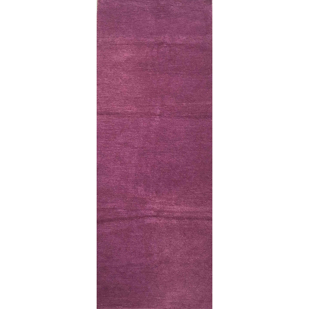 Cotton Runner CHENILLE 70/200 cm Solid Color for Bedroom Kitchen - Purple 503
