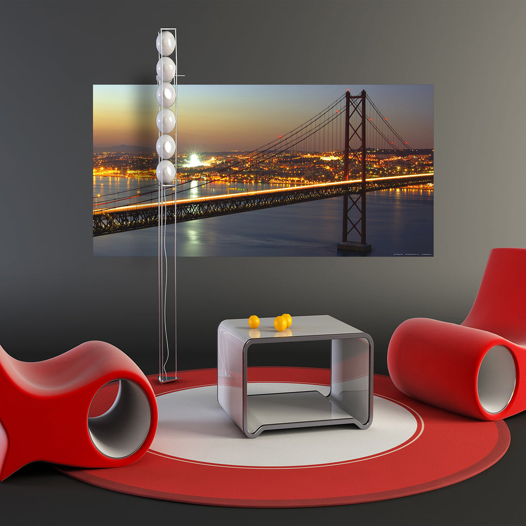 Photo wallpaper Fleece 202x90/1h Horiz. Golden Bridge