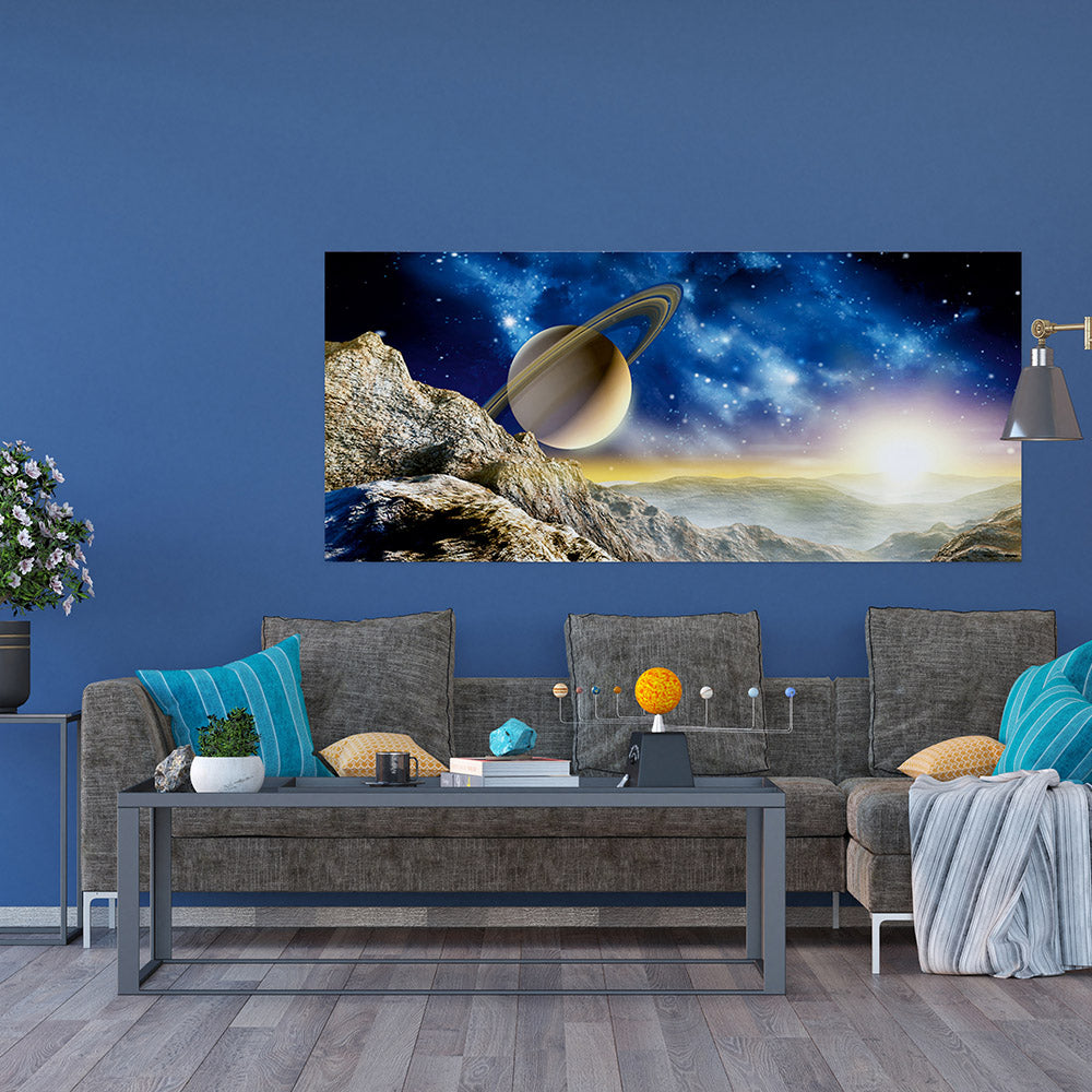 Photo wallpaper Fleece 202x90/1h Horiz. Saturn
