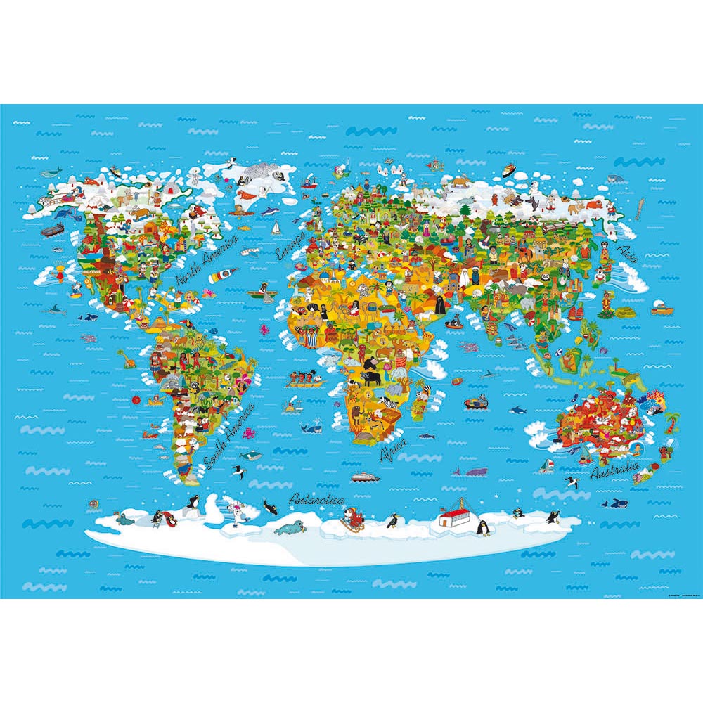 Фототапет Disney стандарт 360х254/4ч Детска карта