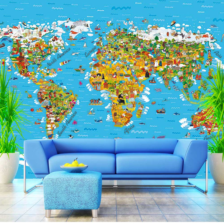 Фототапет Disney стандарт 360х254/4ч Детска карта