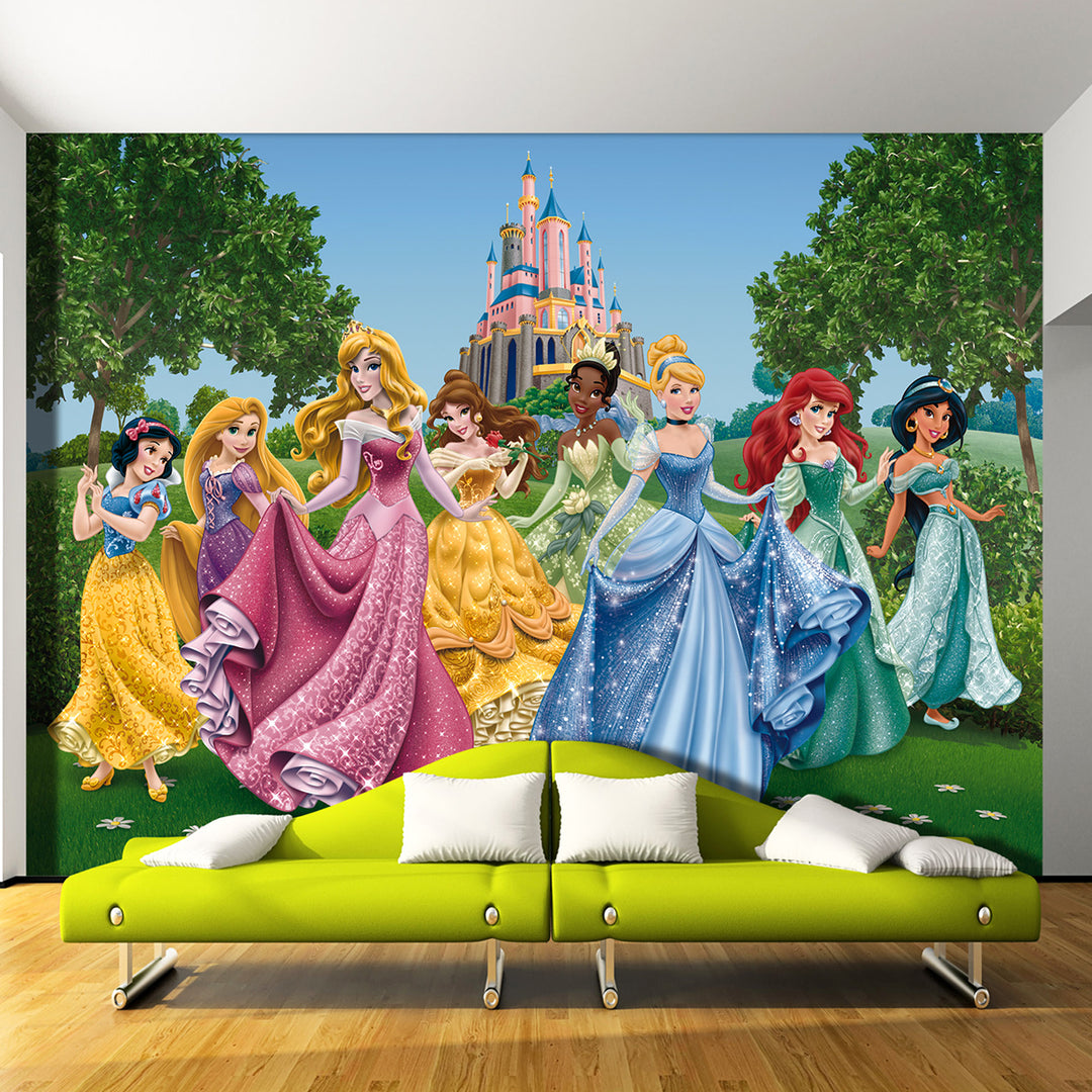 Photo wallpaper Disney Standard 360x254 cm, 4 panels, princesses