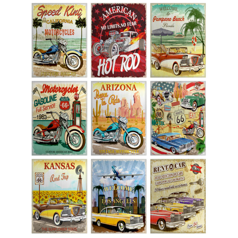 Sticker 65x85 Cars and motorcycles