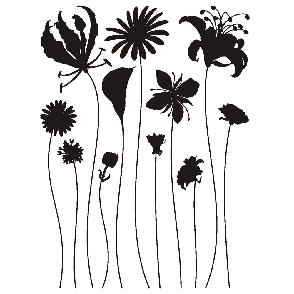 Stickers A&G 65x85 cm, 1h, flowers
