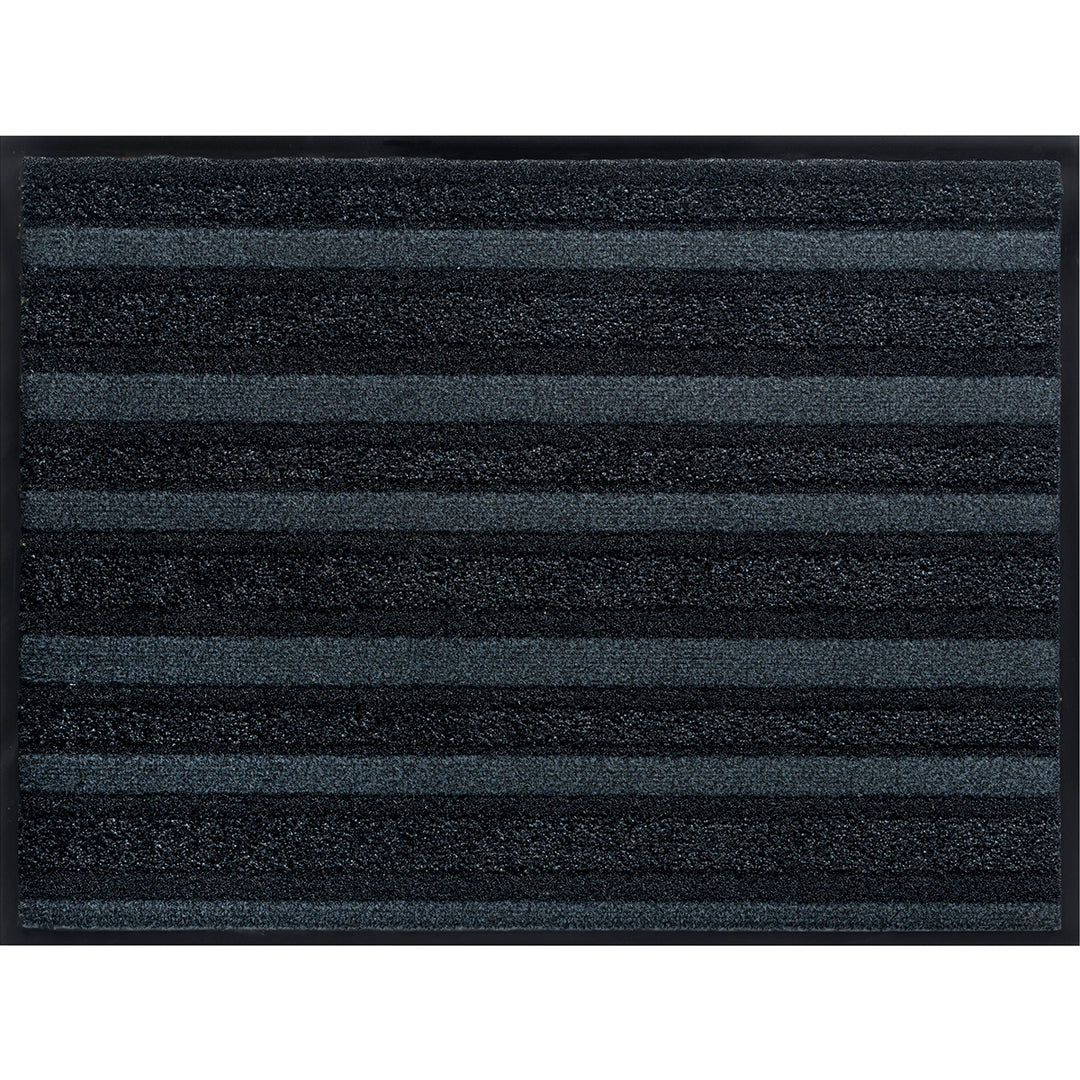 Doormat Profi double embossed felt with rubber Passage black