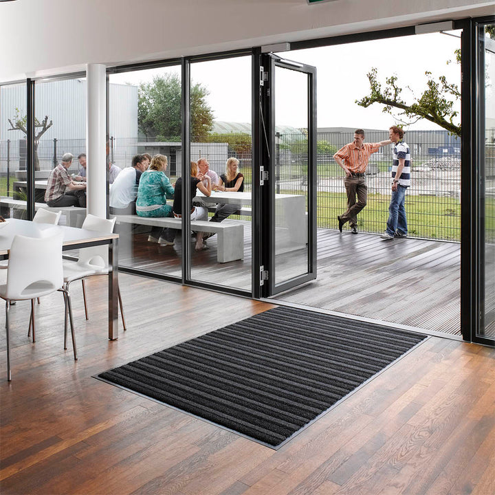 Doormat Profi double embossed felt with rubber Passage anthracite