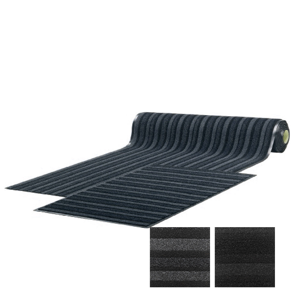 Doormat Profi double embossed felt with rubber Passage black