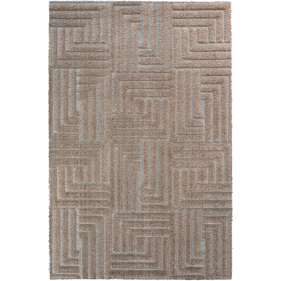 Килим Лимба лабиринт кафяво Стандартен / 200 х 290