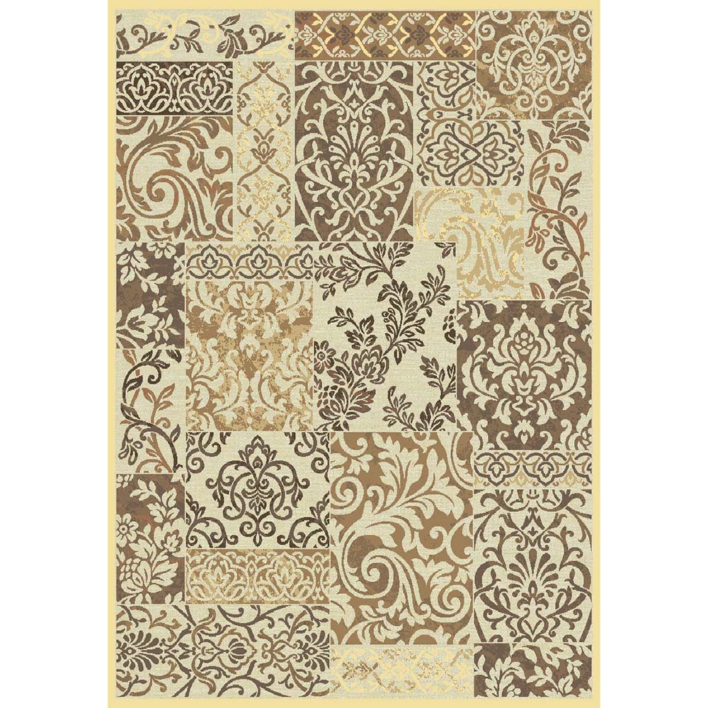 Копринен вискозен Килим Genova Patchwork Беж