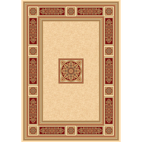 Класически Килим Da Vinci Класика червено рамка Червено рамка