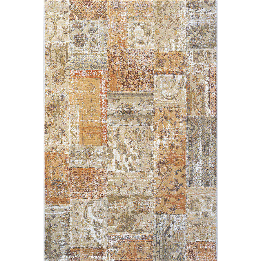 Релефен Килим Argentum Винтидж Пачуърк Бежово ръжда Пътека / 080 х 150