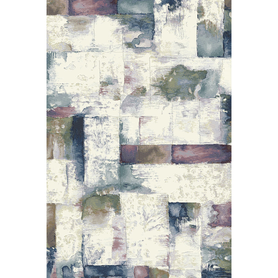 Релефен Килим Argentum Акварел Розово-синьо-беж Стандартен / 200 х 290