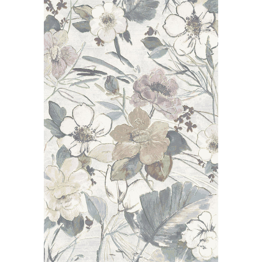 Релефен Килим Argentum Цветна градина Крем Стандартен / 200 х 290