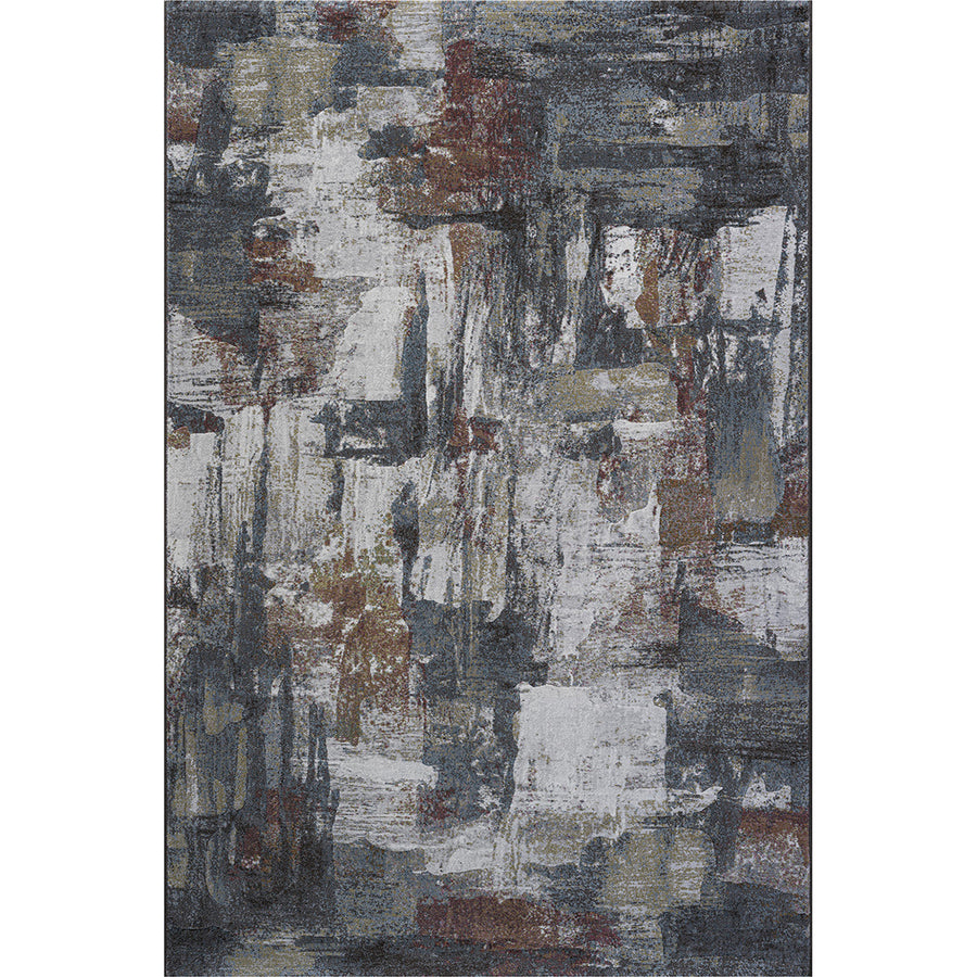 Релефен Килим Argentum Беж ръжда Абстракт Зелено Пътека / 080 х 150