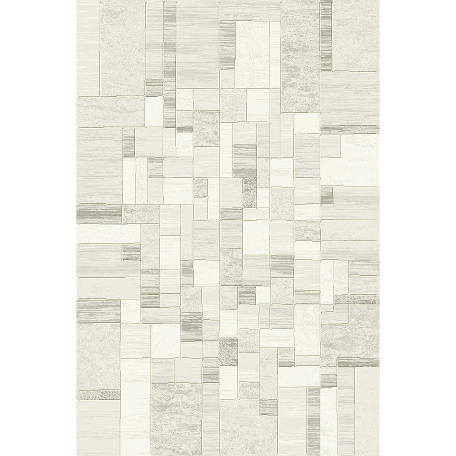 Релефен Килим Argentum Правоъгълници Крем-беж Пътека / 080 х 150