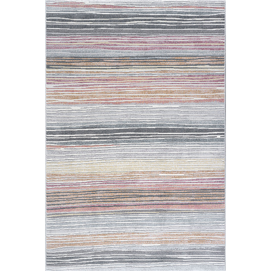 Релефен Килим Аргентум Райе Розово Пътека / 080х150