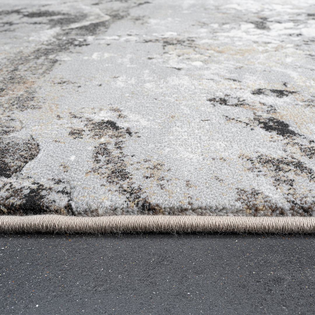 Релефен Килим Аргентум Нощни хълмове Сиво Стандартен / 120х170