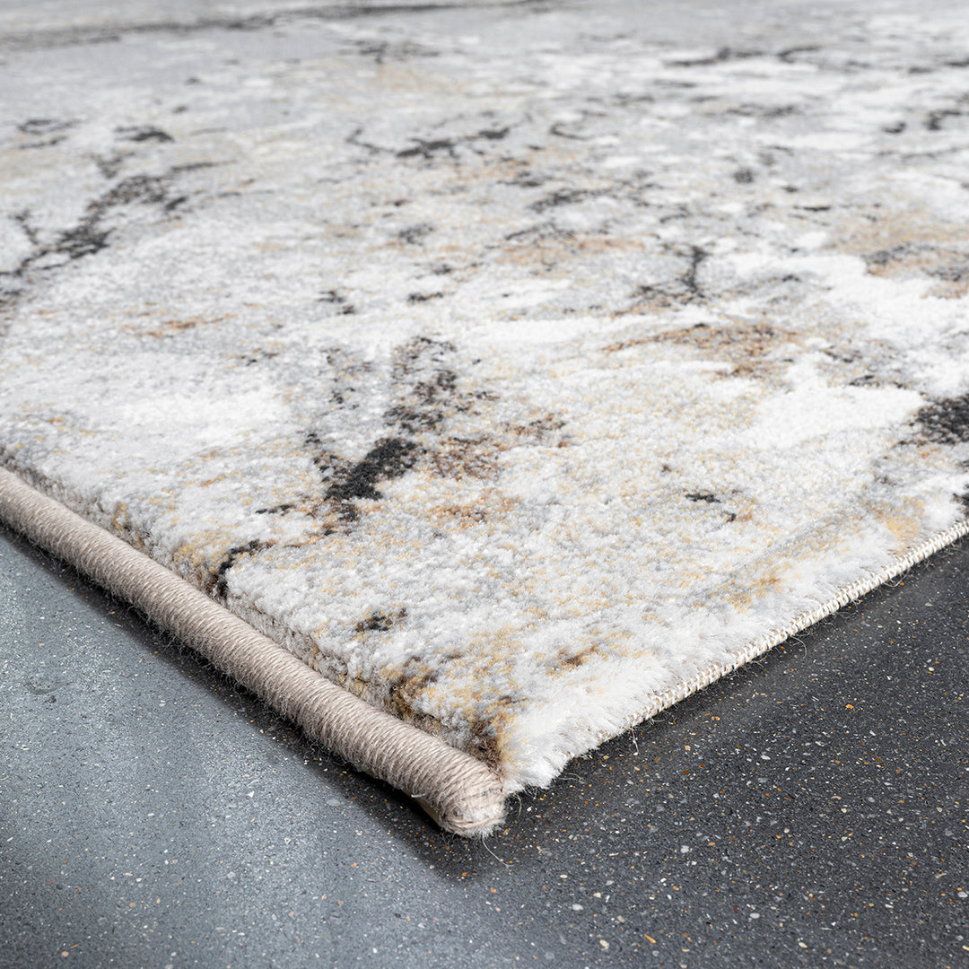 Релефен Килим Аргентум Нощни хълмове Сиво Стандартен / 120х170