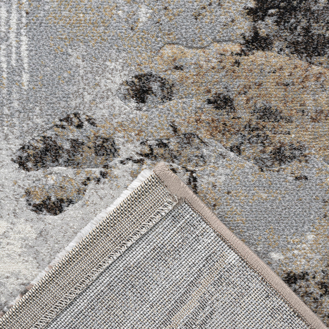 Релефен Килим Аргентум Нощни хълмове Сиво Стандартен / 120х170