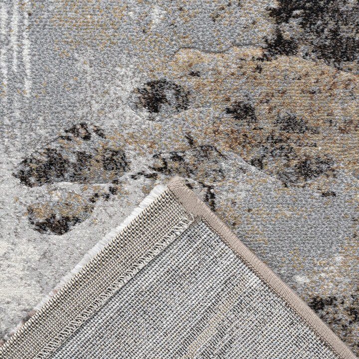 Релефен Килим Аргентум Нощни хълмове Сиво Стандартен / 120х170