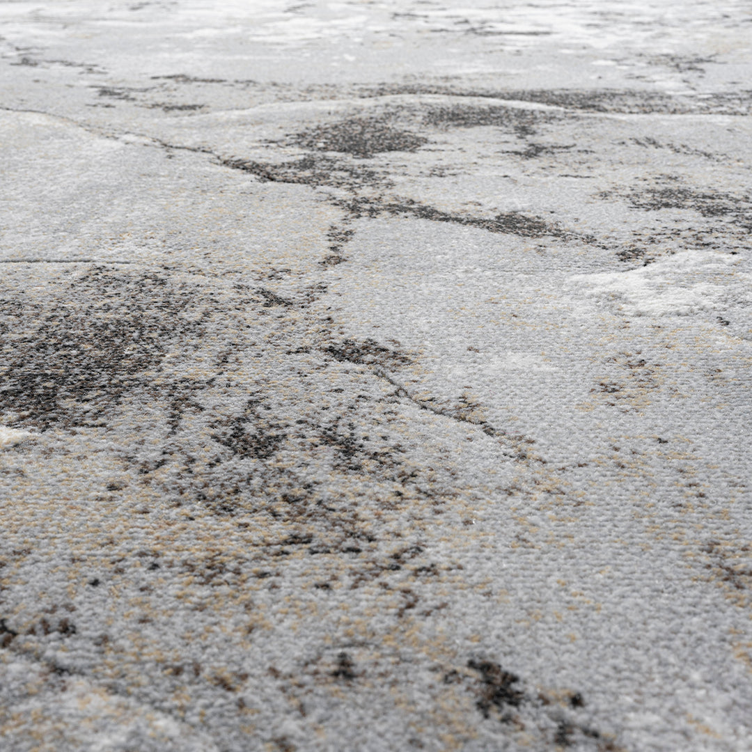 Релефен Килим Аргентум Нощни хълмове Сиво Стандартен / 120х170