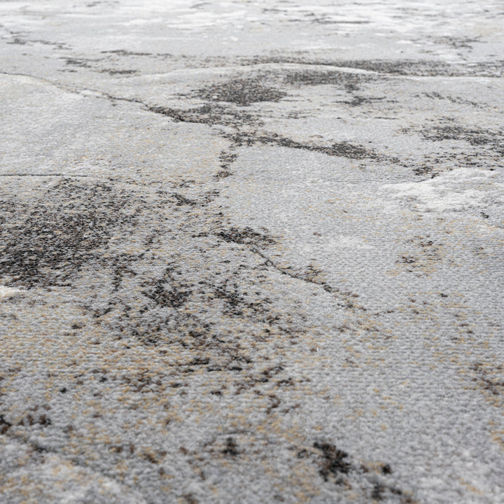 Релефен Килим Аргентум Нощни хълмове Сиво Стандартен / 120х170