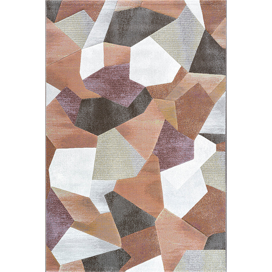 Релефен Килим Аргентум 3D фигури Оранжево Стандартен / 200х290