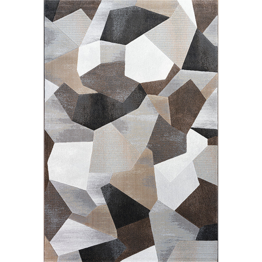 Релефен Килим Аргентум 3D фигури Кафяво Стандартен / 200х290