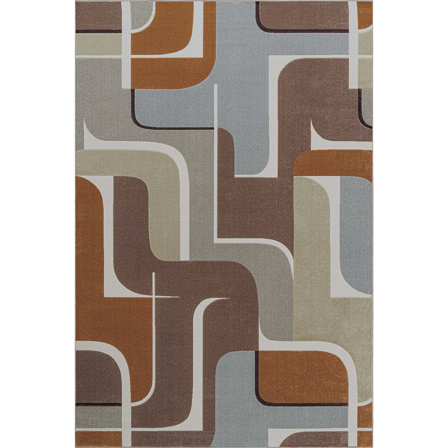 Модерен Килим Милано Фигури Оранжево Стандартен / 200 х 290