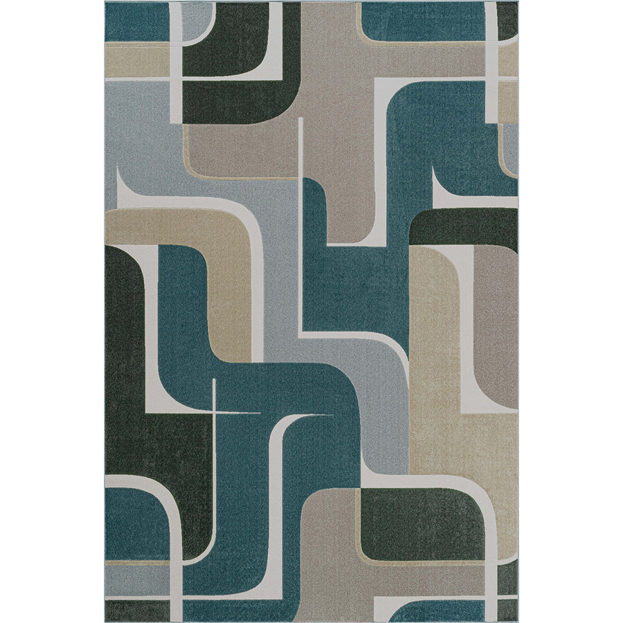 Модерен Килим Милано Фигури Синьо Стандартен / 200 х 290