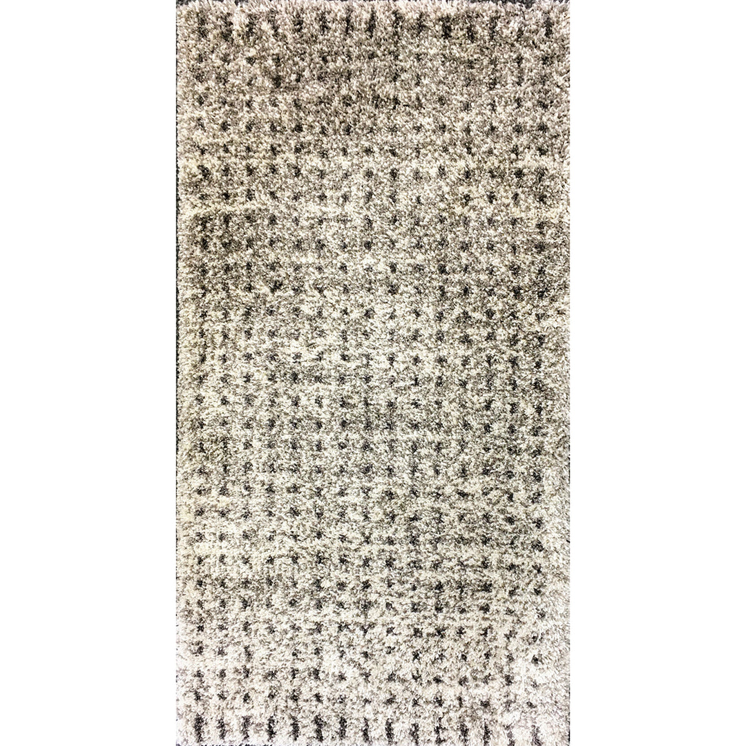 Шаги Килим Royal Nomad 135/190 см Едноцветен за Хол Спалня -Меланж точки Сиво