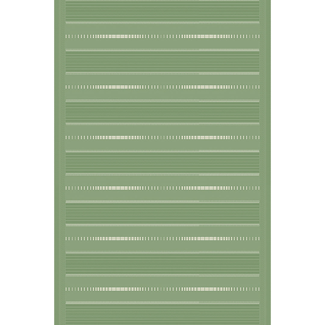 Lineo Stripe Dotted Path Green-Cream