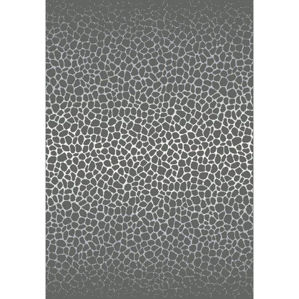 Modern Carpet Casino 160/230 cm for Living Room Bedroom Kitchen - Dark Gray Mosaic Cream