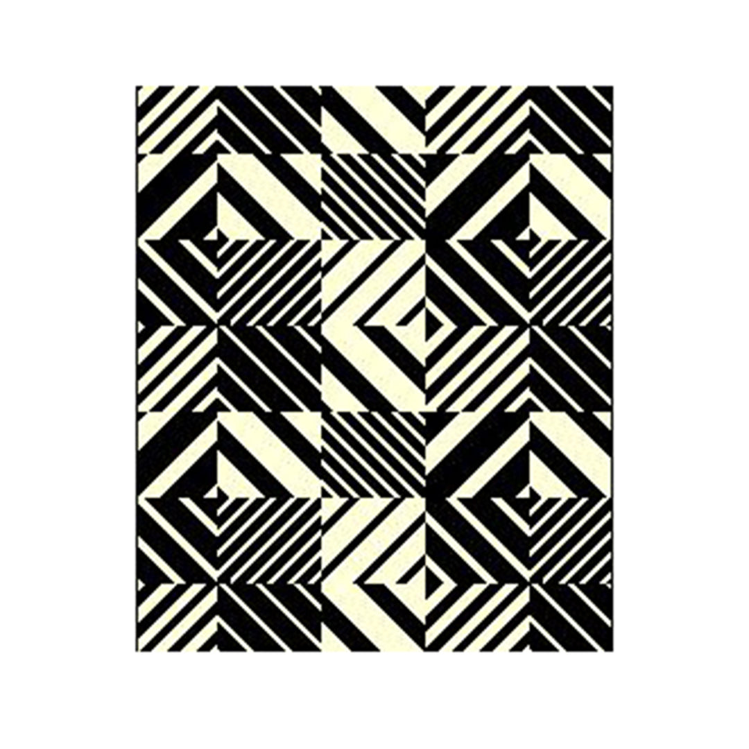 Lanu Trail Squares Black and White