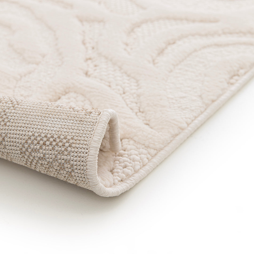 Релефен 3D Килим Релефни рози Кремаво Лекси Стандартен / 200 х 290