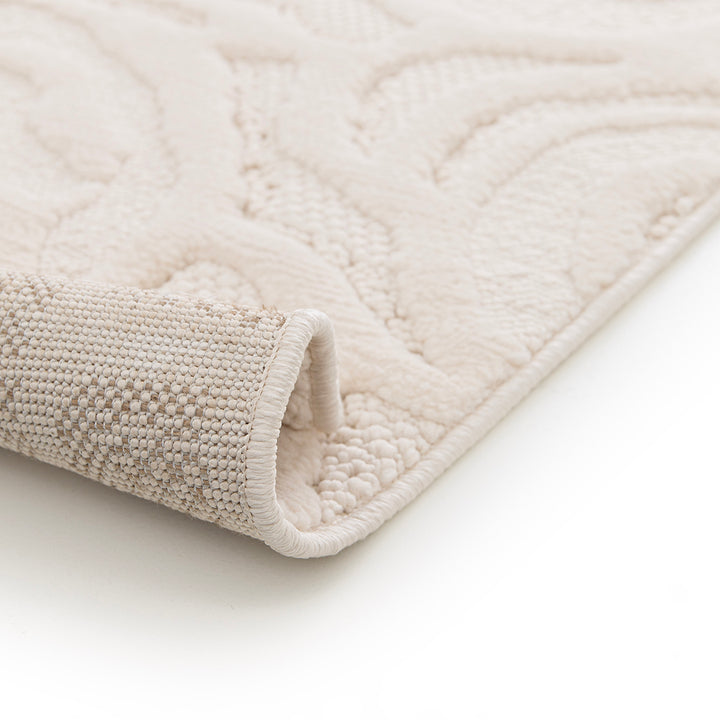 Релефен 3D Килим Релефни рози Кремаво Лекси Стандартен / 200 х 290