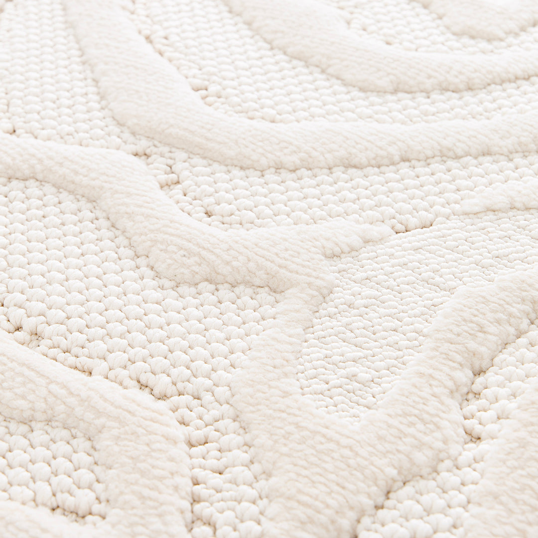 Релефен 3D Килим Релефни рози Кремаво Лекси Стандартен / 200 х 290