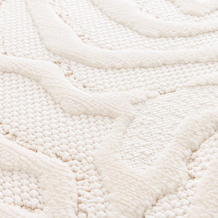 Релефен 3D Килим Релефни рози Кремаво Лекси Стандартен / 200 х 290