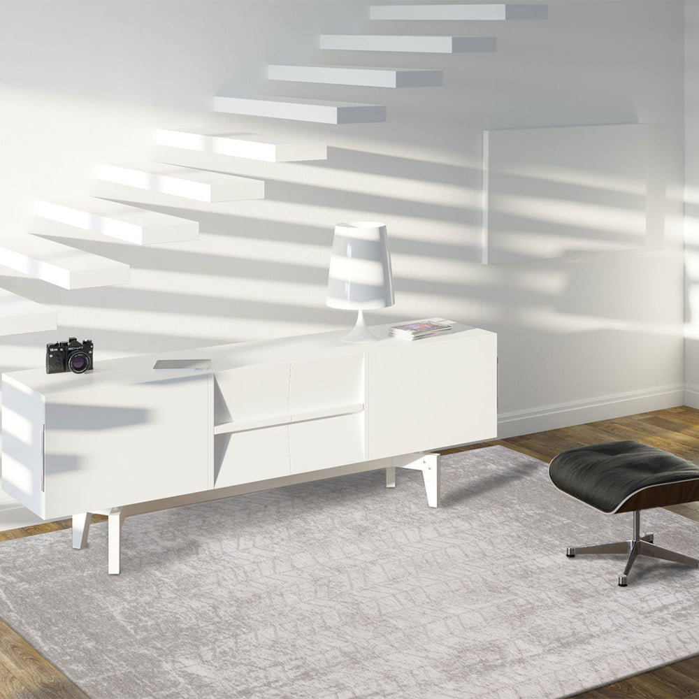 Премиум Жакардов Килим Стълбата на Яков Сребристо Стандартен / 170 х 240