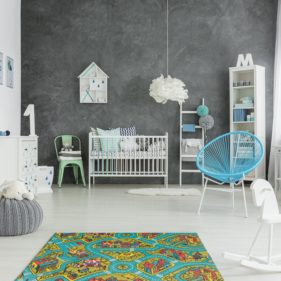 Children's Carpet Play 80/150 cm for Children's Room - Streets